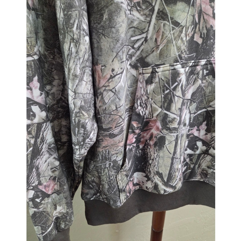 T105. Tree‎ Camo Hoodie Pullover Sweatshirt - Picture 5 of 6